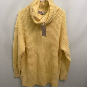 Everlane Yellow Cowl Neck Sweater